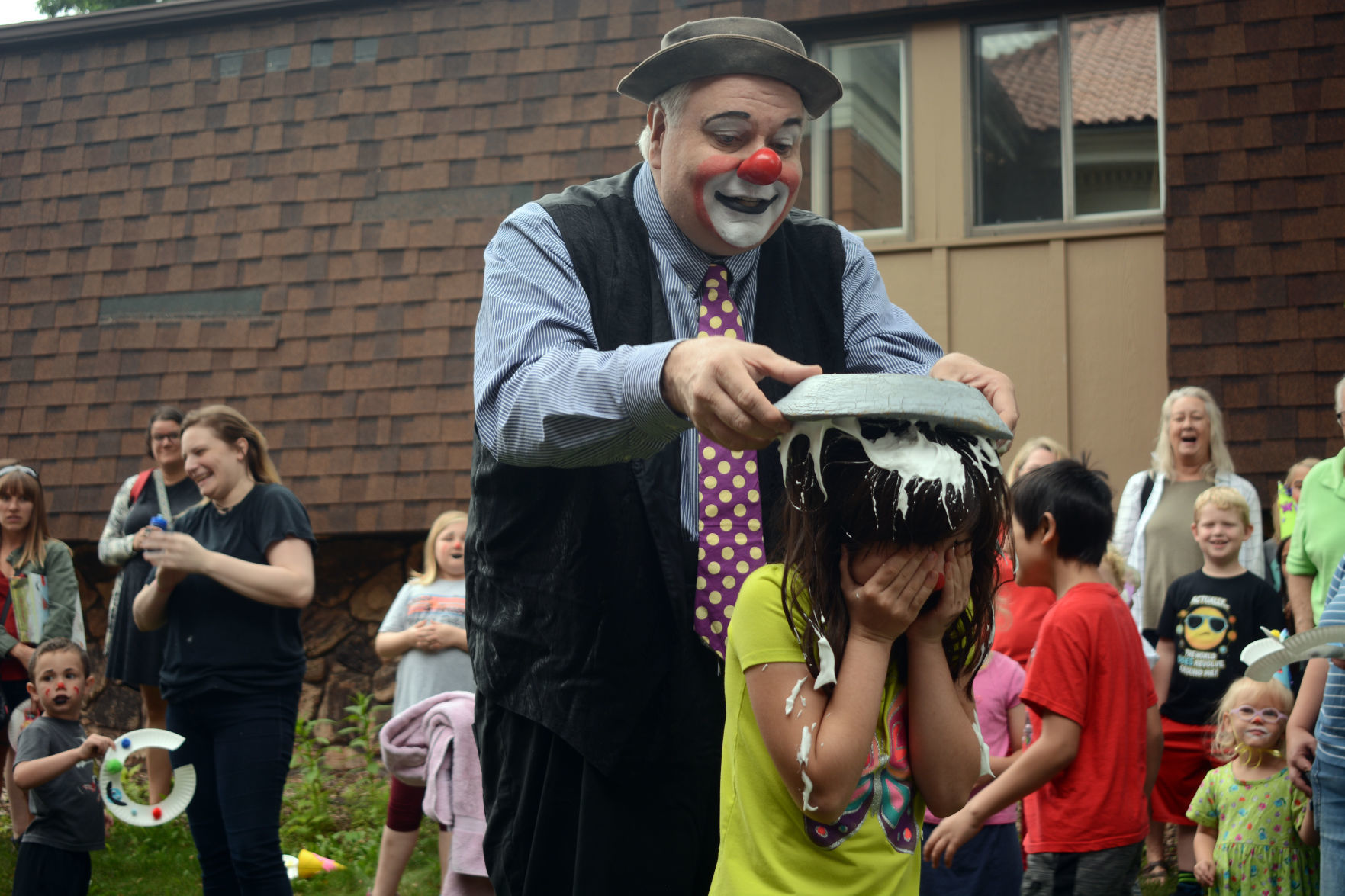 Kids clown around at Baraboo Public Library